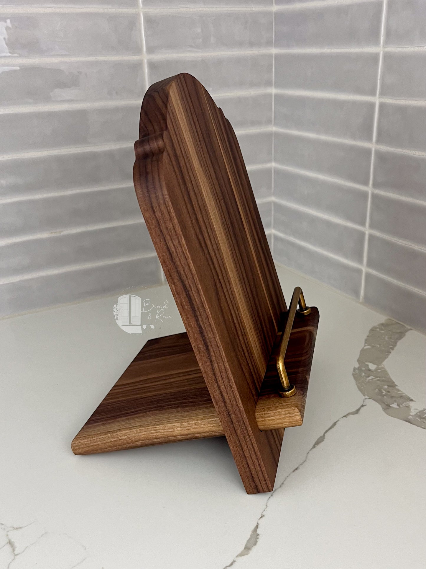 Wooden Cookbook Stand, Tablet Holder