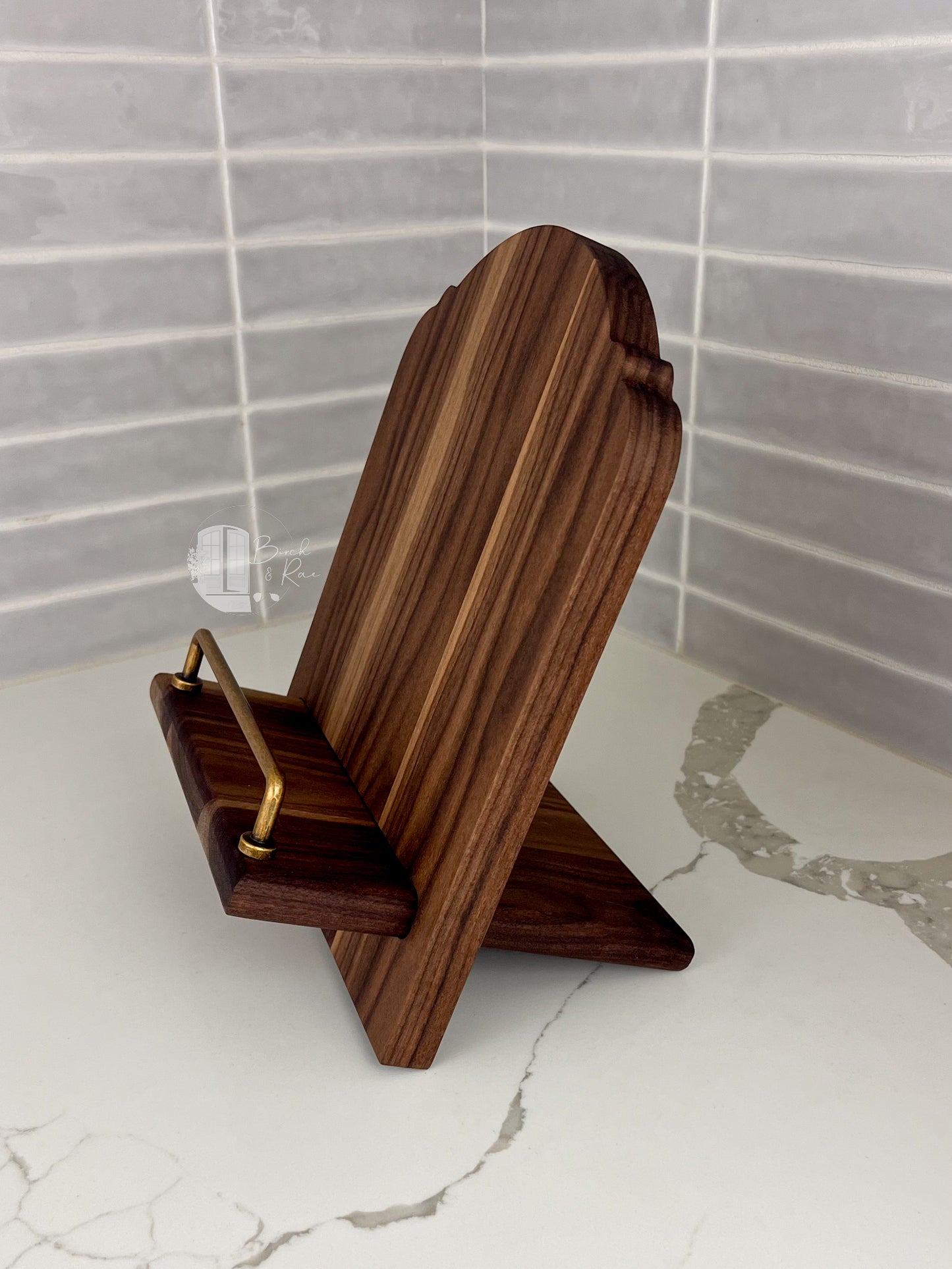 Wooden Cookbook Stand, Tablet Holder