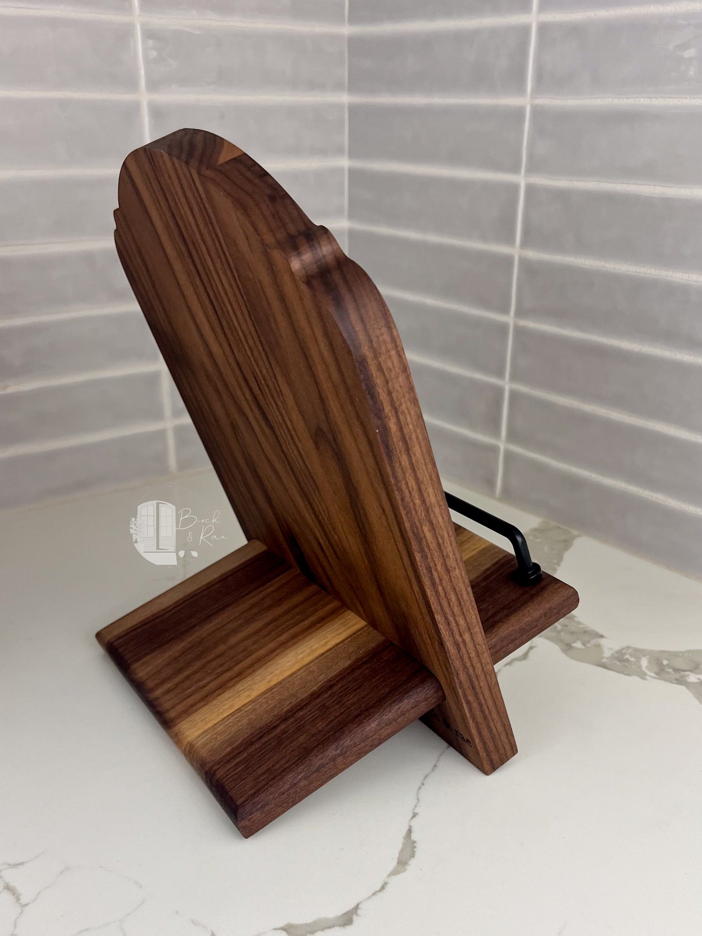 Wooden Cookbook Stand, Tablet Holder