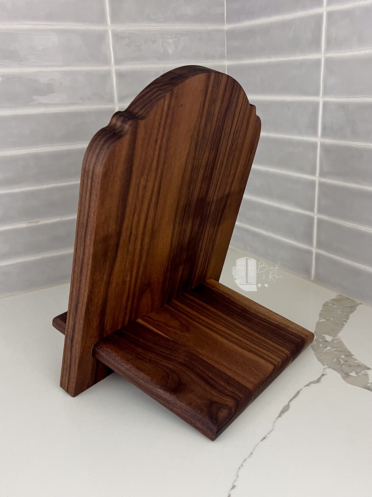 Wooden Cookbook Stand, Tablet Holder