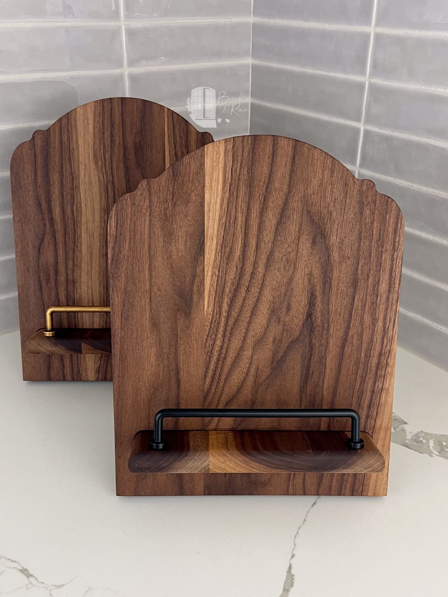 Wooden Cookbook Stand, Tablet Holder