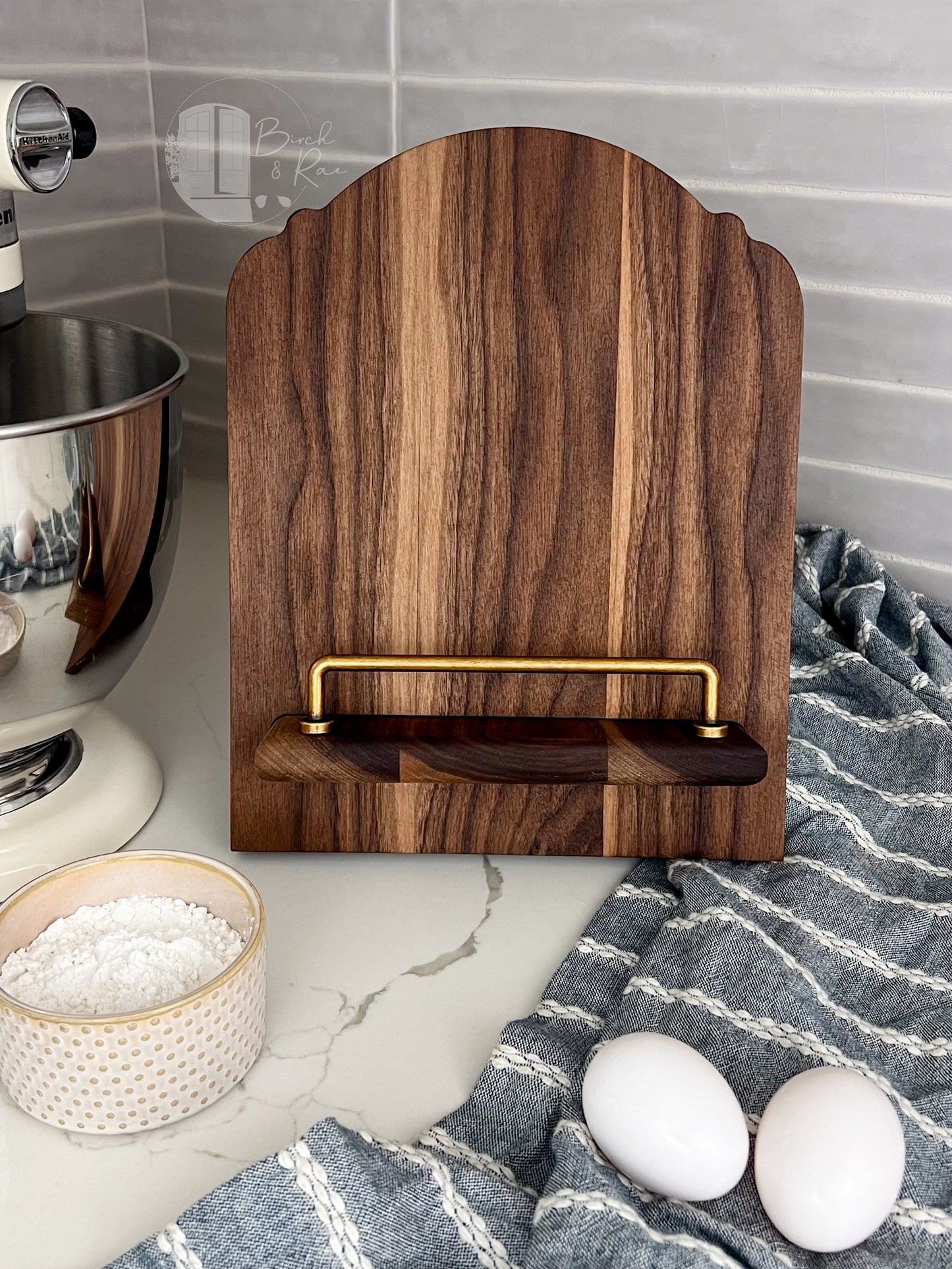 Wooden Cookbook Stand, Tablet Holder